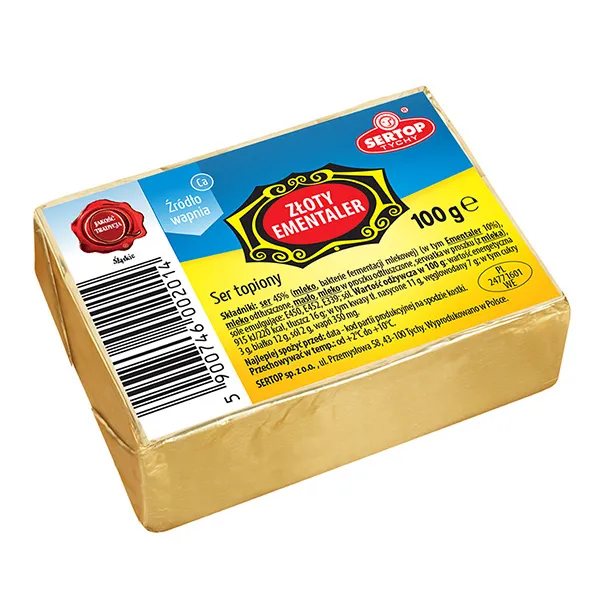 butter, butter block, golden yellow, packaged, label red