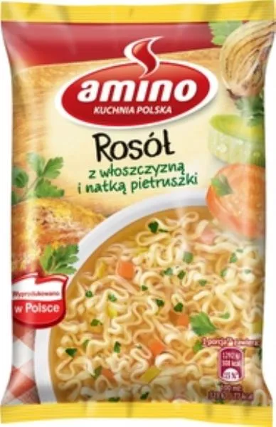 Instant-Nudeln, Rosół, Polnische Suppe, Nudelbecher, Gemüse