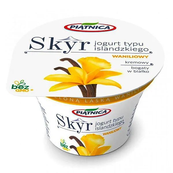 joghurt, islandzki, waniliowy, kremowy, owoce