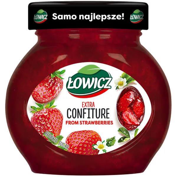 echt, fruchtaufstrich, erdbeere, glasbehälter, rot