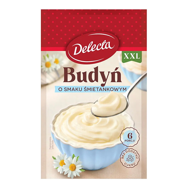 Delecta Budyń o smaku śmietankowym 64g