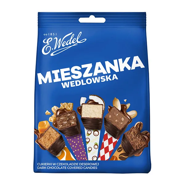 Schokolade, Pralinen, dunkle schokolade, verpackung blau, zartbitter?
