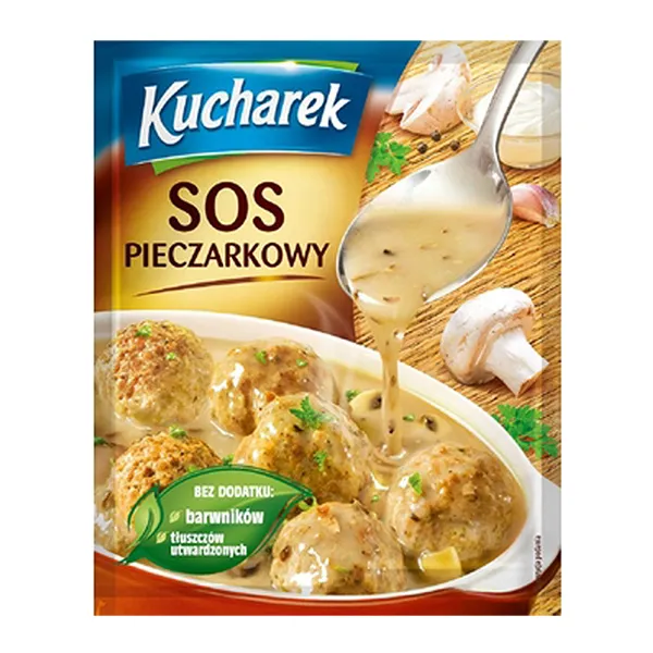k roast dumplings, sauce mix, pieczarkowy, polish cuisine, mushroom gravy