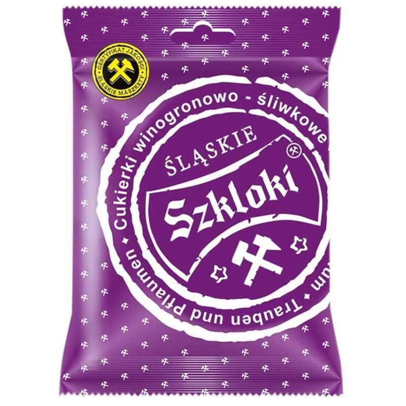 Slaskie Szkloki Trauben-Pflaumen-Bonbons 80 g - Slaskie Szkloki cukierki winogronowo-sliwkowe 80 g