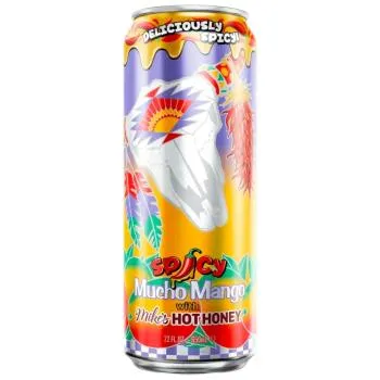 Energy drink, Canned beverage, Mango, Milk honey, Spicy Mucho Mango
