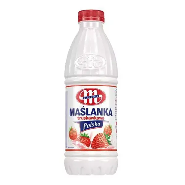 Mlekovita Maślanka Polska truskawkowa 1Kg