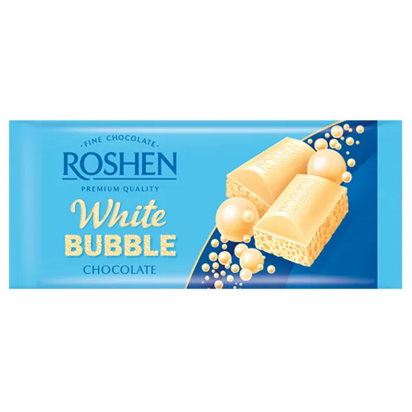 Roshen Weiße Schokolade - Czekolada Biala z Babelkami 80g