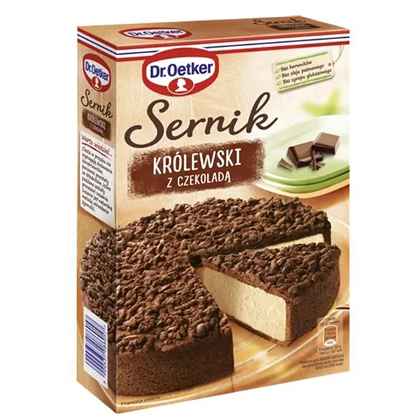 kuchen, sahnetorte, schokolade, królewski z czekoladą, dr.oetker