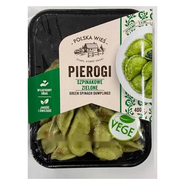 Pierogi, Grüne Spinatknödel, Dumplings, Vegi, Gefroren