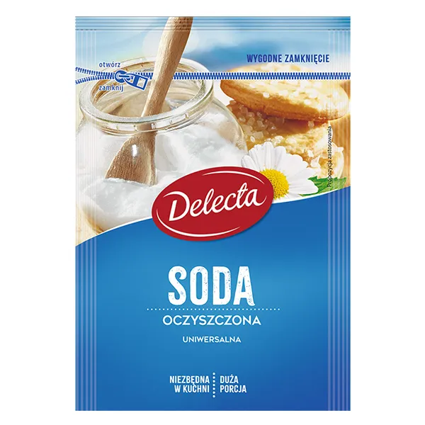 soda, soda oczyszczona, universalna, biały proszek, opakowanie