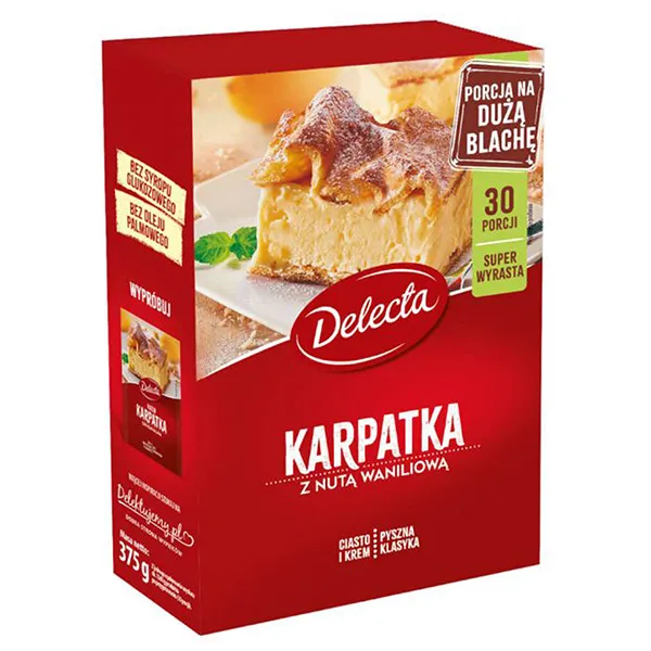 Karkpatka, Karkpatka mit Vanille, Käsekuchen, Dessert, Große Backform Portion