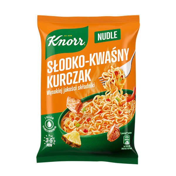 Knorr Nudle Süß-Sauer-Hähnchen Instant-Gericht Kurczak slodko-kwasny 65g