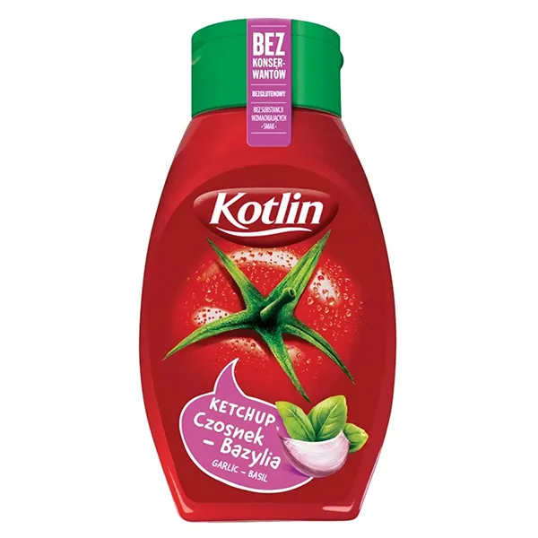Ketchup, Tomate, Flasche, Kräuter, Basiliumpower