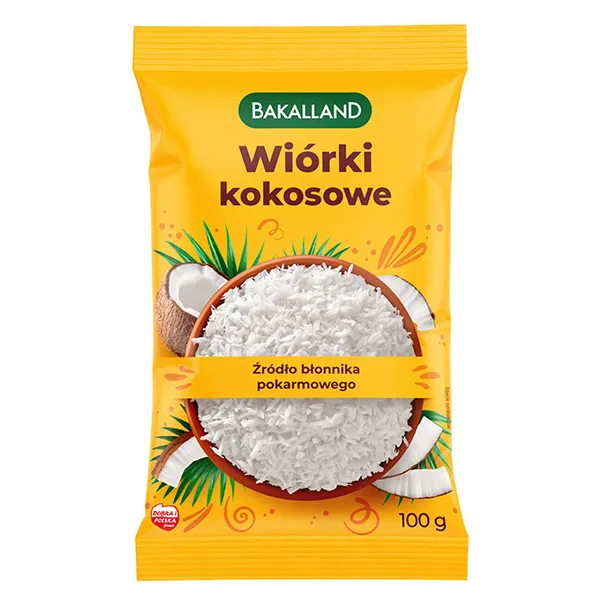 kokosowy, wiórki, 100 g, produkt spożywczy, panierka kokosowa