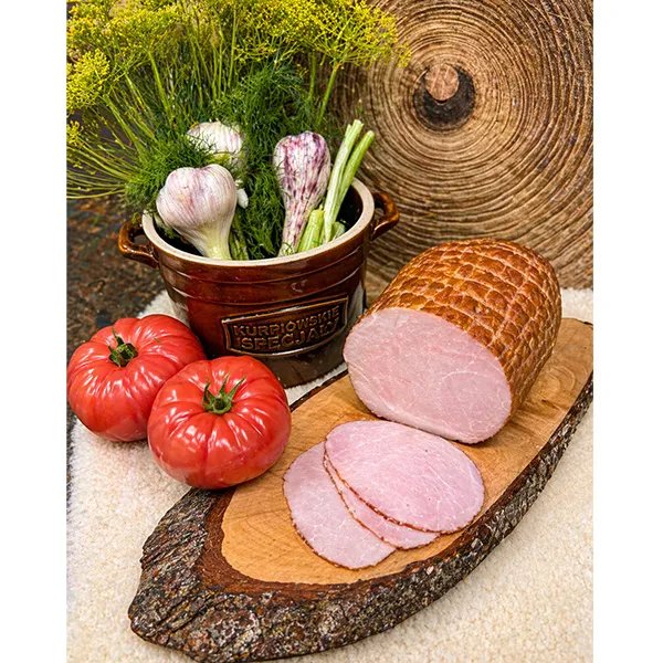 Schinken, Rohschinken, Rundschnitt, Tomate, Knoblauch