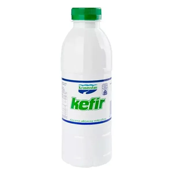 Kefir, Milchgetränk, Weiße Flasche, Grüne Kappe, Kefirflasche