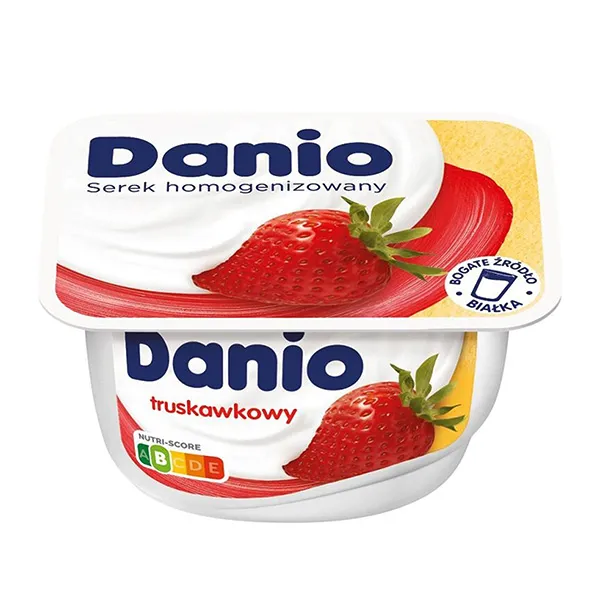Danone serek truskawkowy 