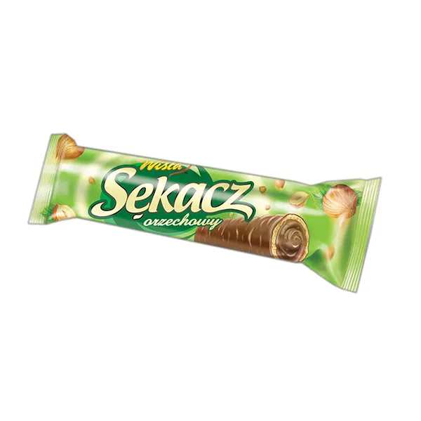 Keksrolle, Schoko-Nuss, Haselnuss, Wrap-Form, Wellpappe-Umverpackung