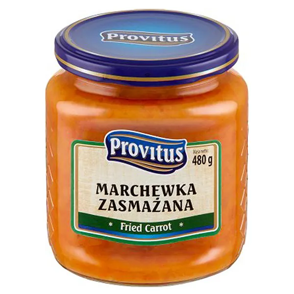 Fried Carrot, Carrot Dip, Glass Jar, Orange Sauce, Provitus