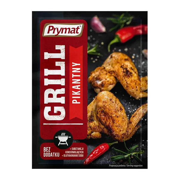 Grillgewürz, Pikantny, Chicken wings, Gewürzbeutel, Grillwürze