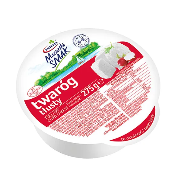 twaróg, vollfett, Käse, 275 g, Polnische Verpackung