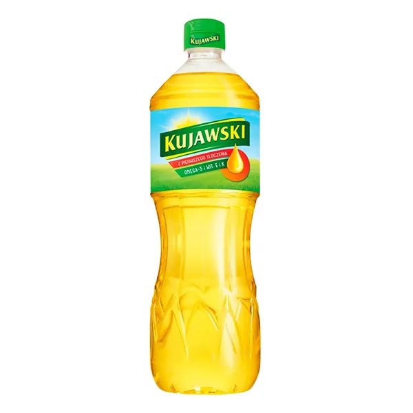 Pflanzenöl, Speiseöl, Klarflasche, Gelb, Kujawski-Brand