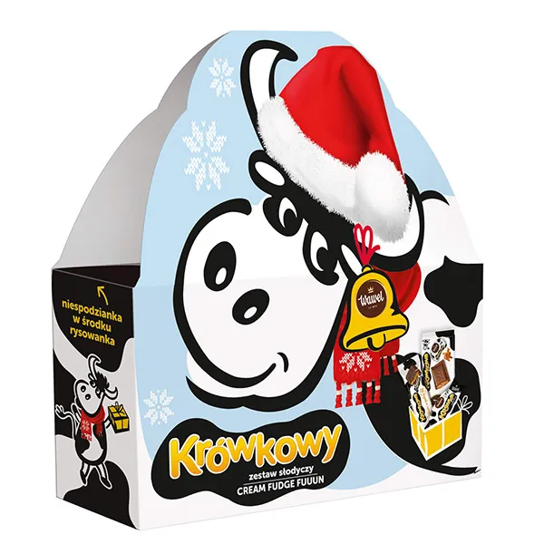 Schachtel, Keksfigur, Cream Fudge, Weihnachtsmotiv, Schnee