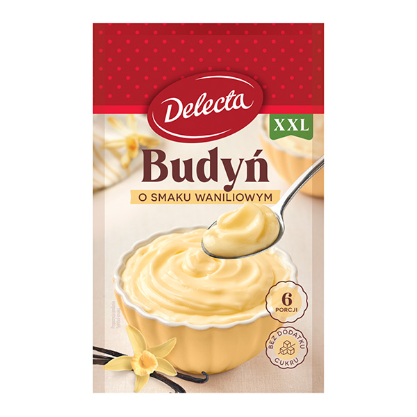 Delecta Budyń o smaku waniliowym 64g