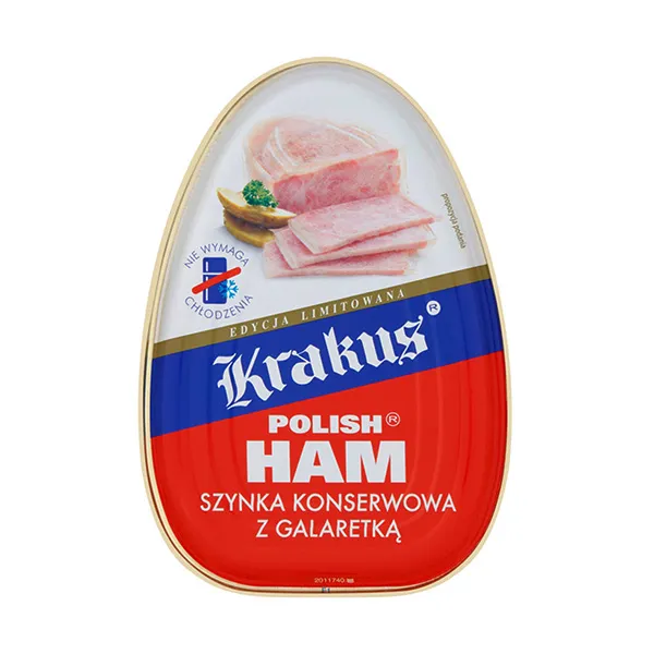 ham, polnischer schinken, konserve, scheiben, galaretkä