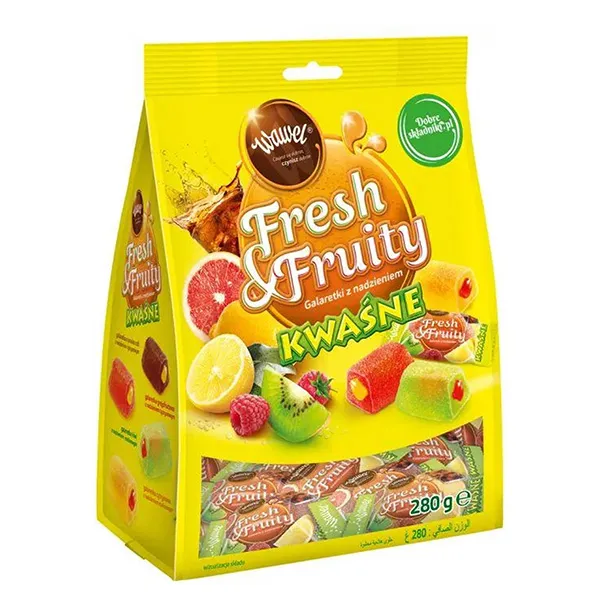 Früchte, Gummi, Pastille, Würfel, Zitrus