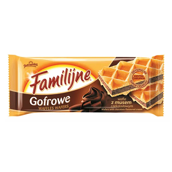 waffles, go fowe, schokolade, creme, packung