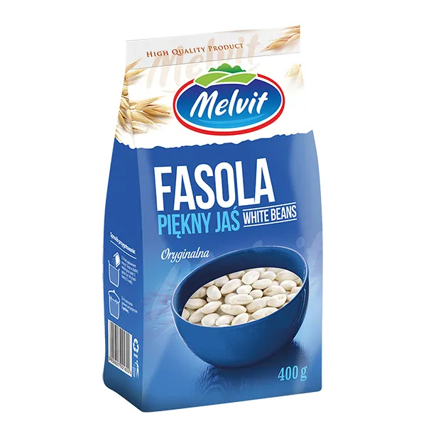 weiße Bohnen, Kochnen-Bohnen, 400 g, blaues Packung, weiße Bohnen