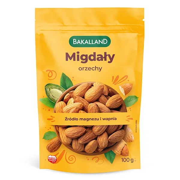 mandeln, mandelkerne, snack, 100 g, backsnack