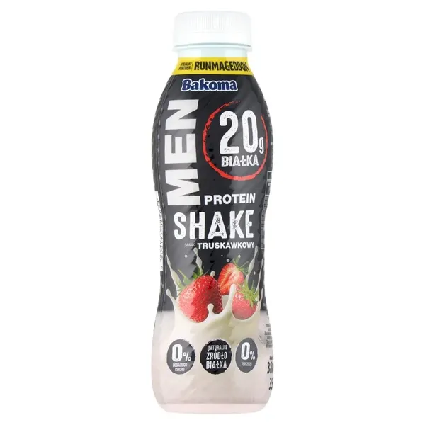 Proteínshake, Proteinshakes, Truskawkowy, Białko, Smak truskawkowy