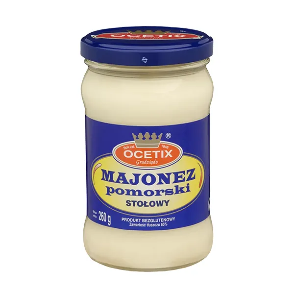 majonez, pomorski, słoik, opakowanie, grań