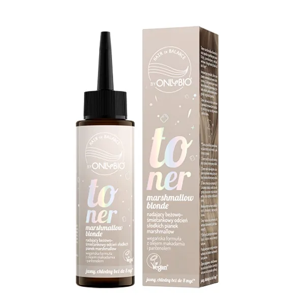 marshmallow, toner, blonde, kosmetik, flüssig