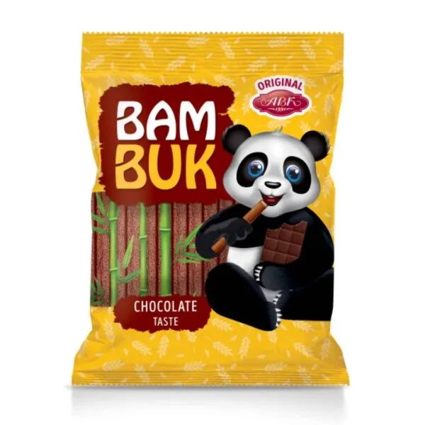 AVK Bam Buk Mehrkorn-Röhrchen Schokoladengeschmack 200 g - Bam Buk rurki wielozbozowe o smaku czekoladowym 200 g